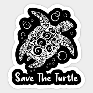 Save the turtles Sticker